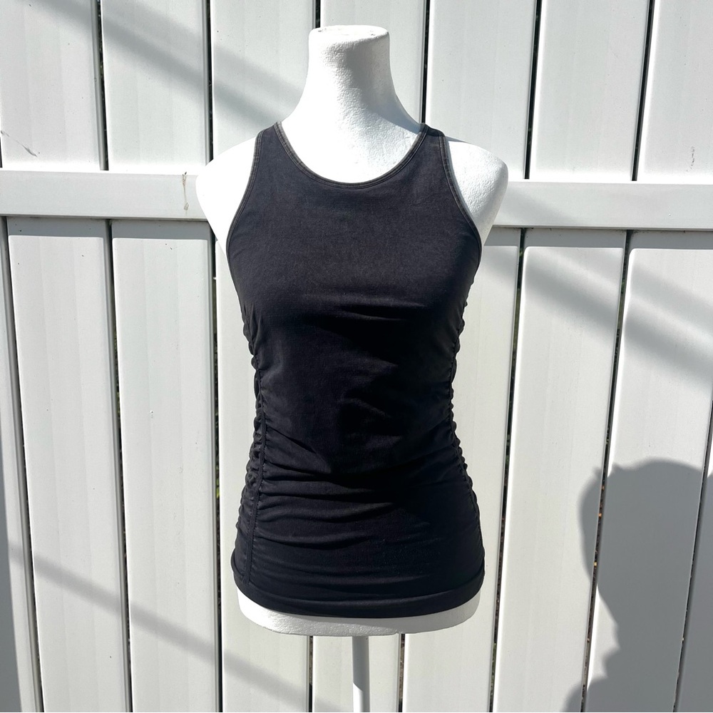 NUX Dark Gray Women's Cross Strap Tank Top